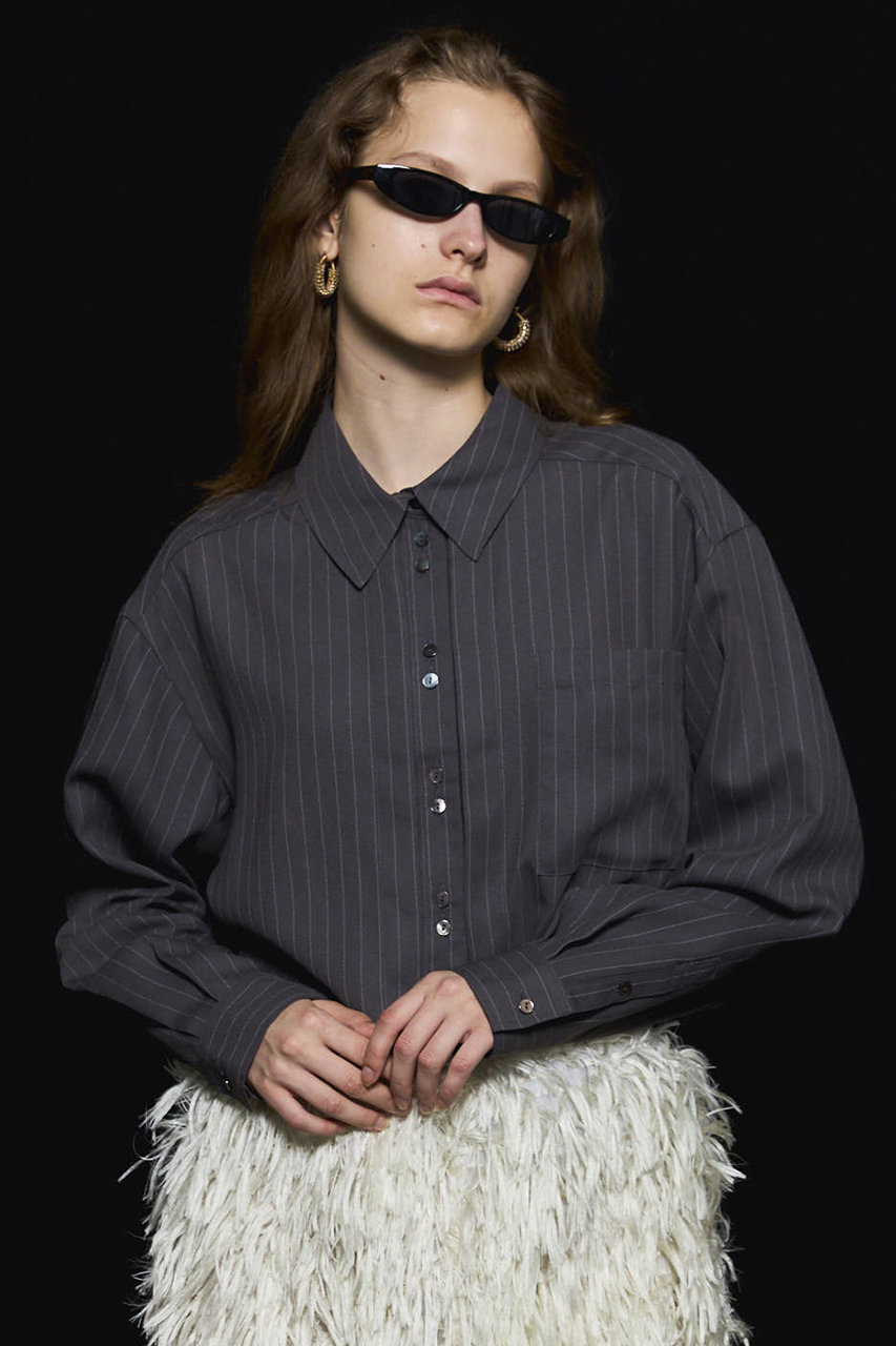 MAISON SPECIAL(メゾンスペシャル)｜Tuck Stripe Short Shirt/タック