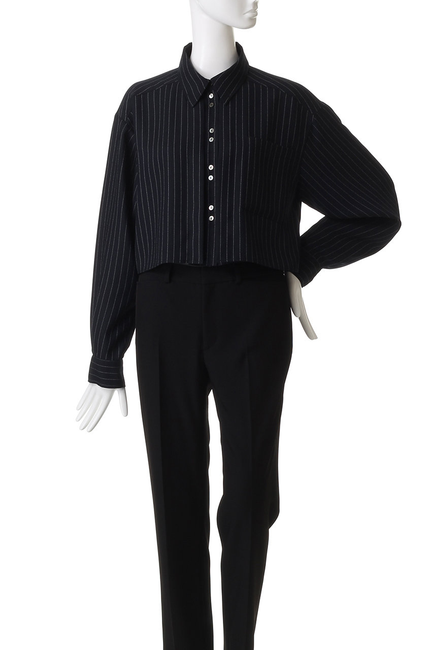MAISON SPECIAL(メゾンスペシャル)｜Tuck Stripe Short Shirt