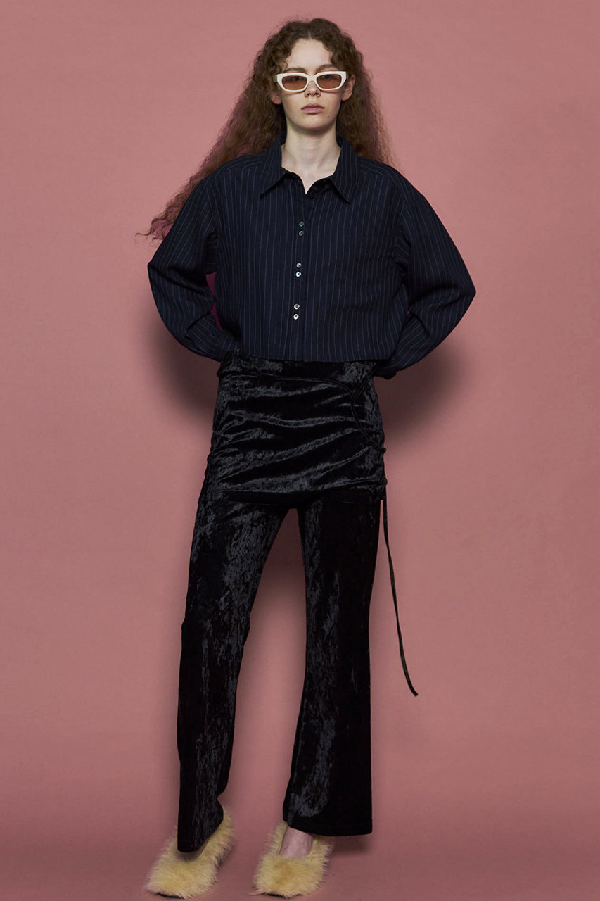 ブラウス シャツ 「25AW PRE-ORDER」Tuck Stripe Short Shirt/タックストライプショートシャツ「MAISON SPE MAISON SPECIAL(メゾンスペシャル)｜【予約販売】Tuck Stripe