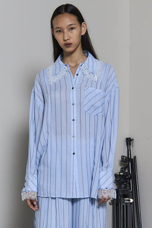 メゾンスペシャル/MAISON SPECIALの2way Attachment Lace Shirt/2WAYアタッチメントレースシャツ(110400/110403)