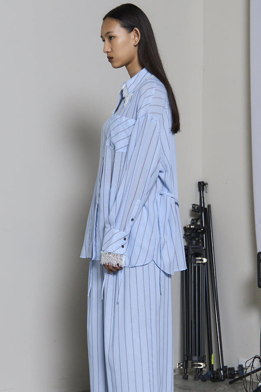 MAISON SPECIAL(メゾンスペシャル)｜2way Attachment Lace Shirt