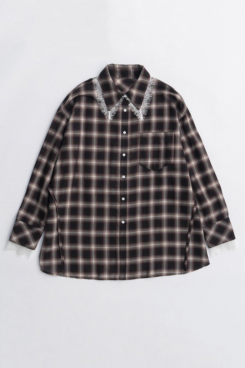 MAISON SPECIAL 2way Attachment Lace Shirt/2WAYアタッチメントレースシャツ (BRN(ブラウン), FREE) メゾンスペシャル ELLE SHOP MAISON SPECIAL 2way Attachment Lace Shirt/2WAYアタッチメントレースシャツ (BRN(ブラウン), FREE) メゾンスペシャル ELLE SHOP