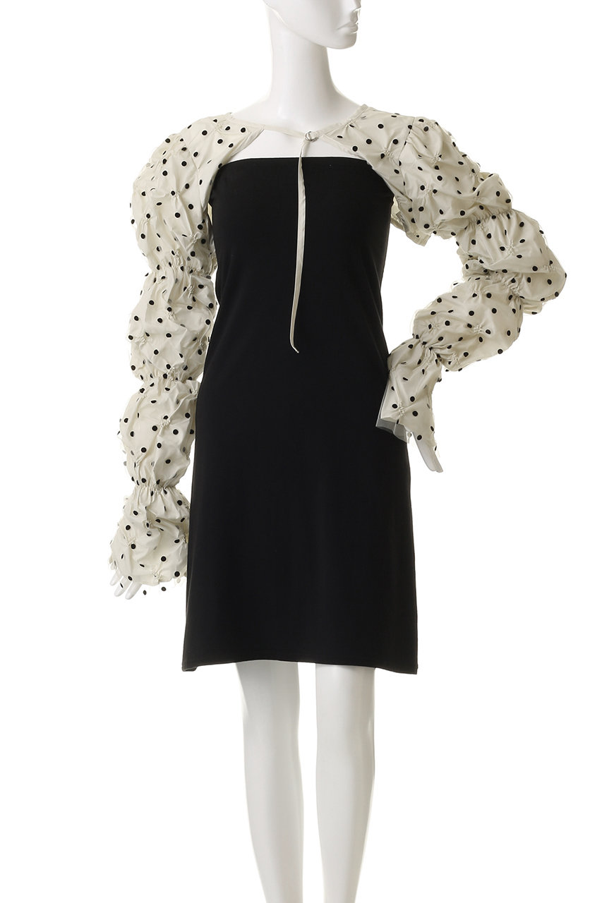 コムデギャルソン 23SS ポリエステルサテンラッフルシャーリングボレロ コムデギャルソン 23SS ポリエステルサテンラッフルシャーリング