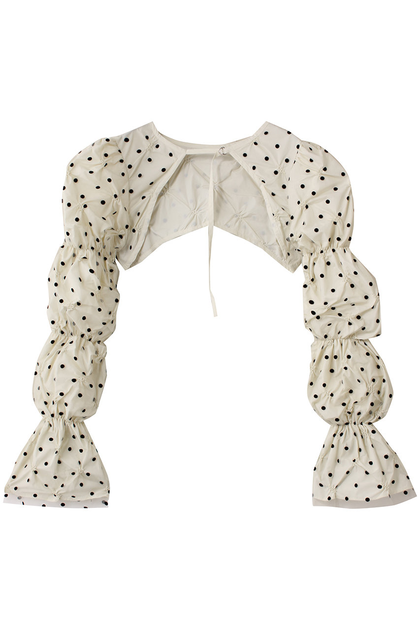 MAISON SPECIAL Tulle Layered Shirring Bolero/チュールレイヤードシャーリングボレロ (IVR(アイボリー), FREE) メゾンスペシャル ELLE SHOP MAISON SPECIAL Tulle Layered Shirring Bolero/チュールレイヤードシャーリングボレロ (IVR(アイボリー), FREE) メゾンスペシャル ELLE SHOP