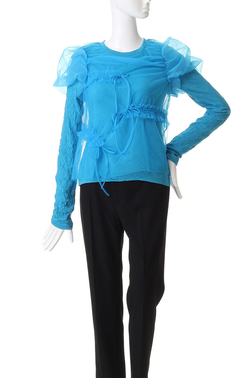 MAISON SPECIAL(メゾンスペシャル)｜Shirring Mini Puff Sleeve Tops