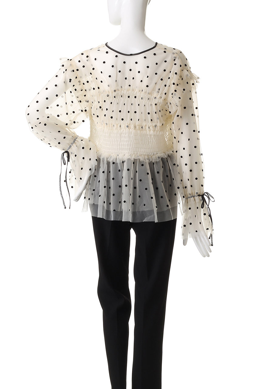 Maison Special チュールトップス 2way Ruffle Gathers Tulle Tops/2WAYフリルギャザーチュール