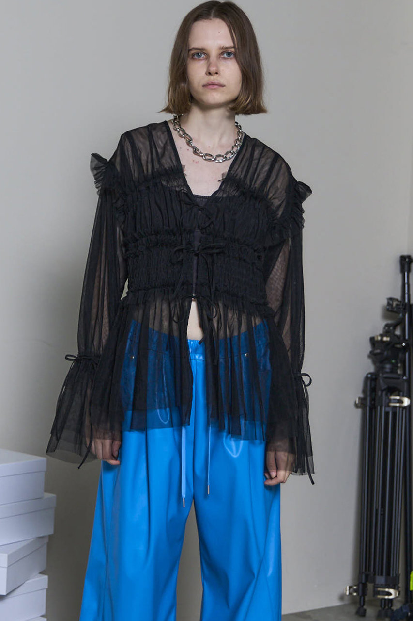 トップス MAISON SPECIAL Multiway Tulle Corset Multiway Tulle Layered Collar