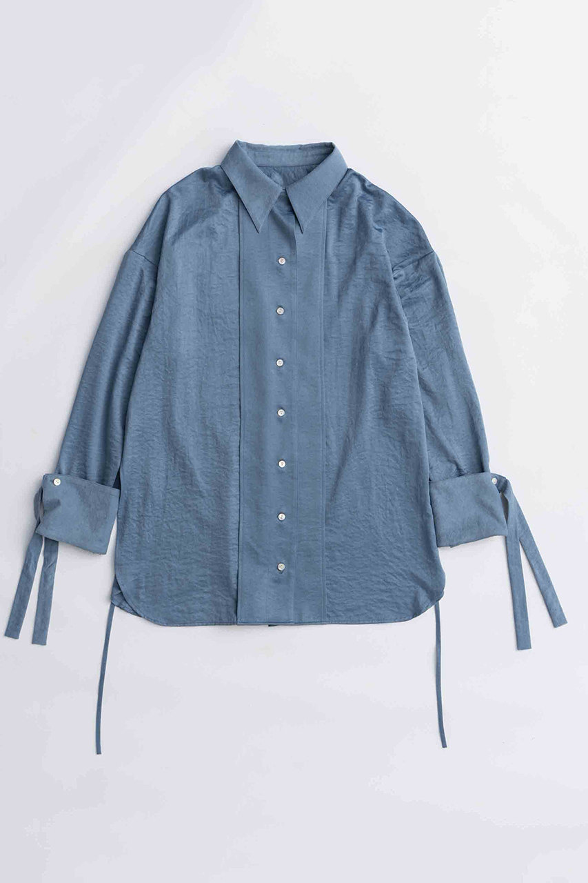 MAISON SPECIAL 2way Satin Oversized Shirt/2WAYサテンオーバーシャツ (BLU(ブルー), FREE) メゾンスペシャル ELLE SHOP MAISON SPECIAL 2way Satin Oversized Shirt/2WAYサテンオーバーシャツ (BLU(ブルー), FREE) メゾンスペシャル ELLE SHOP