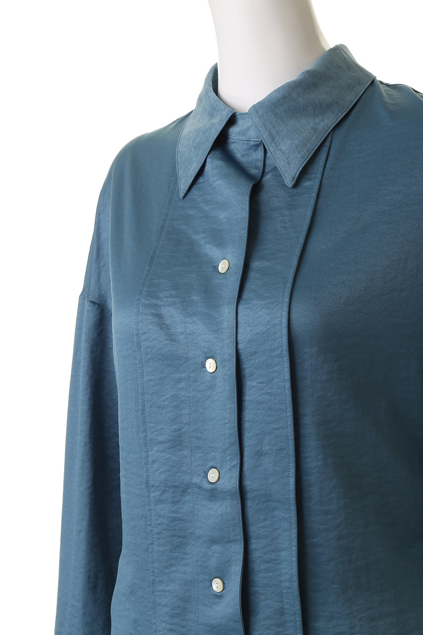 Maison Special 24AW Oversized Shirt 青 MAISON SPECIAL - Maison Special 24AW Oversized Shirt 青の通販 by