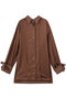 2way Satin Oversized Shirt/2WAYサテンオーバーシャツ メゾンスペシャル/MAISON SPECIAL BRN(ブラウン)