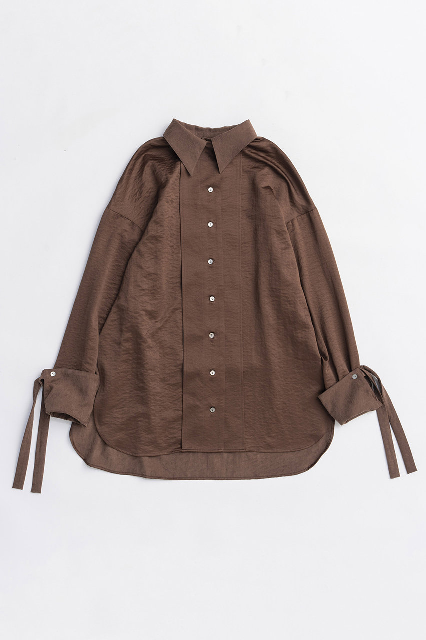 MAISON SPECIAL 2way Satin Oversized Shirt/2WAYサテンオーバーシャツ (BRN(ブラウン), FREE) メゾンスペシャル ELLE SHOP MAISON SPECIAL 2way Satin Oversized Shirt/2WAYサテンオーバーシャツ (BRN(ブラウン), FREE) メゾンスペシャル ELLE SHOP
