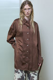 2way Satin Oversized Shirt/2WAYサテンオーバーシャツ