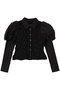 Puff Sleeves Shirring Shirt/パフスリーブシャーリングシャツ メゾンスペシャル/MAISON SPECIAL BLK(ブラック)