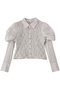 Puff Sleeves Shirring Shirt/パフスリーブシャーリングシャツ メゾンスペシャル/MAISON SPECIAL WHT(ホワイト)