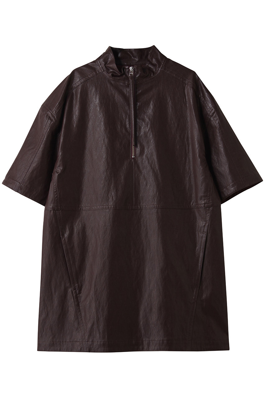 MAISON SPECIAL Leather Half Sleeve Tops/レザーハーフスリーブトップス (BRD(ボルドー), FREE) メゾンスペシャル ELLE SHOP MAISON SPECIAL Leather Half Sleeve Tops/レザーハーフスリーブトップス (BRD(ボルドー), FREE) メゾンスペシャル ELLE SHOP