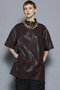 Leather Half Sleeve Tops/レザーハーフスリーブトップス メゾンスペシャル/MAISON SPECIAL