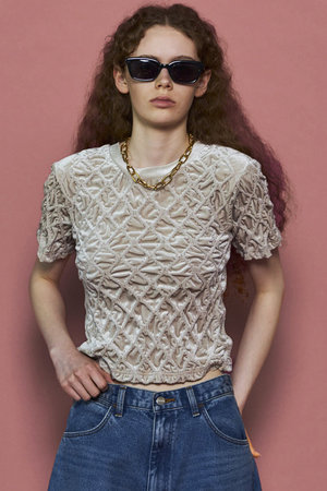 新品タグ付きMAISONSPECIALメゾンスペシャルボリュームリボントップス MAISON SPECIAL（メゾンスペシャル）の「2way Tulle Ribbon Tops