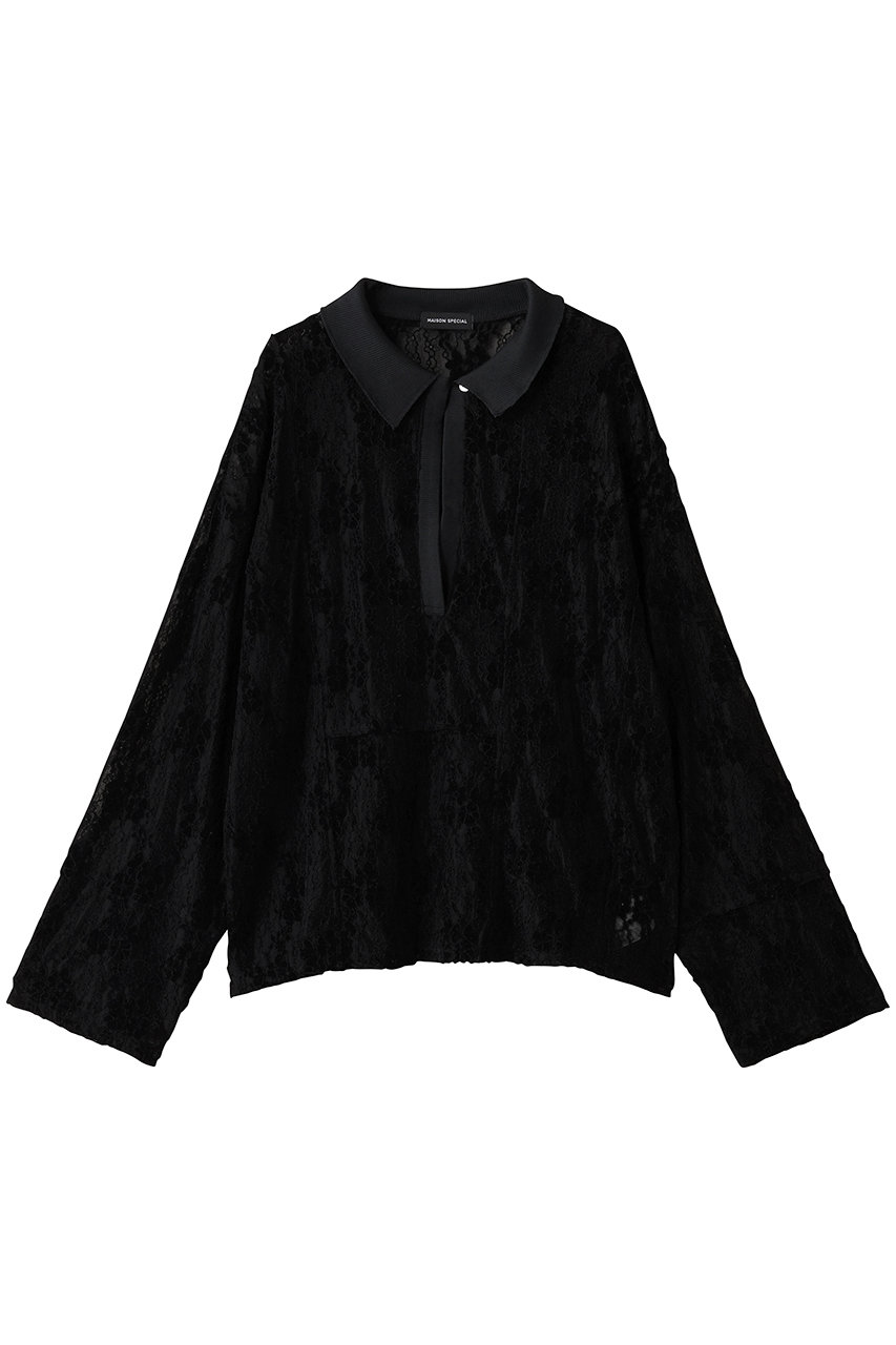 MAISON SPECIAL Lace Loose Tops/レースルーズトップス (BLK(ブラック), FREE) メゾンスペシャル ELLE SHOP MAISON SPECIAL Lace Loose Tops/レースルーズトップス (BLK(ブラック), FREE) メゾンスペシャル ELLE SHOP