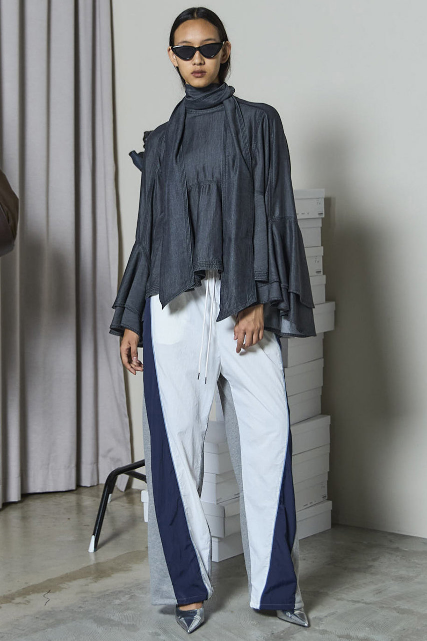 MAISON SPECIAL(メゾンスペシャル)｜Denim Bowtie Blouse/デニム