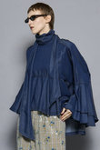 Denim Bowtie Blouse/デニムボウタイブラウス