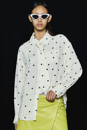 メゾンスペシャル/MAISON SPECIALのChain Tie Shirt/チェーンネクタイシャツ(110400/110403)