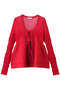 Sheer Peplum Cardigan/シアーペプラムカーディガン メゾンスペシャル/MAISON SPECIAL RED(レッド)