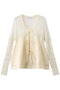 Sheer Peplum Cardigan/シアーペプラムカーディガン メゾンスペシャル/MAISON SPECIAL WHT(ホワイト)