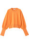 Crew Neck Color Short Knit Pullover/クルーネックカラーショートニット メゾンスペシャル/MAISON SPECIAL ORG(オレンジ)