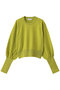 Crew Neck Color Short Knit Pullover/クルーネックカラーショートニット メゾンスペシャル/MAISON SPECIAL PST(ピスタチオ)