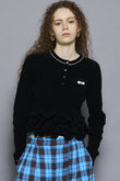 MAISON SPECIAL(メゾンスペシャル)｜Ruffled Hem Chenille Knit