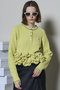 Ruffled Hem Chenille Knit Tops/ラッフルヘムモールニットトップス メゾンスペシャル/MAISON SPECIAL