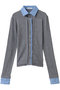 2way Shirt Knit Docking Tops/2WAYシャツニット メゾンスペシャル/MAISON SPECIAL GRY(グレー)