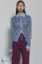 2way Shirt Knit Docking Tops/2WAYシャツニット メゾンスペシャル/MAISON SPECIAL