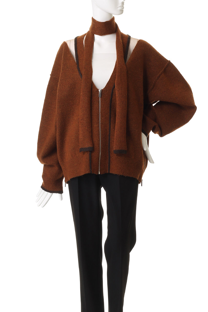 【はちみつ】Maison Margiela ライン ストール カーディガン はちみつ様専用】Maison Margiela ライン ストール カーディガン