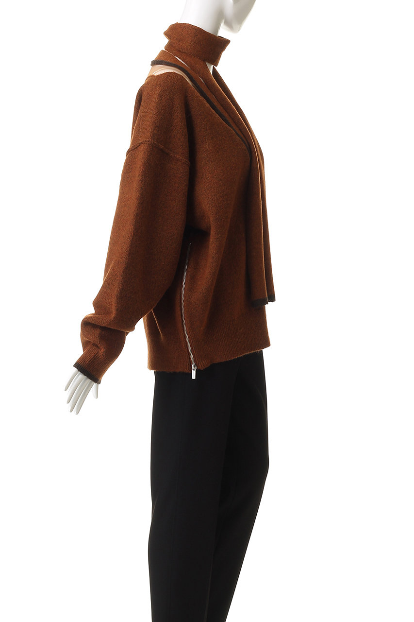MAISON SPECIAL(メゾンスペシャル)｜With Stall Tulle Slit Cardigan 