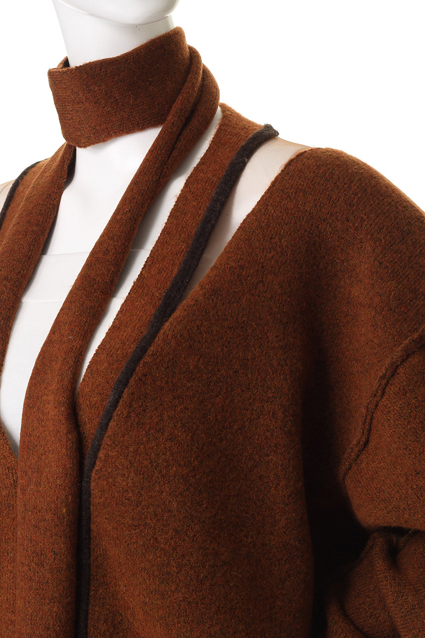 MAISON SPECIAL(メゾンスペシャル)｜With Stall Tulle Slit Cardigan