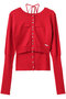 Cashmere Blend Multiway Cardigan Bustier Set Knit Tops/カシミヤブレンドマルチウェイカーディガンビスチェセット メゾンスペシャル/MAISON SPECIAL RED(レッド)