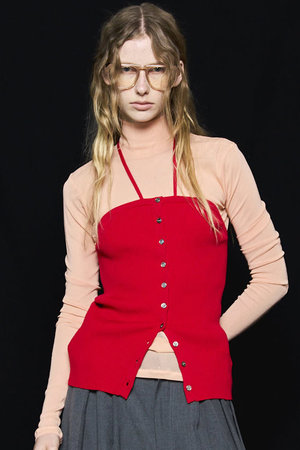 メゾンスペシャル/MAISON SPECIALのCashmere Blend Multiway Cardigan Bustier Set Knit Tops/カシミヤブレンドマルチウェイカーディガンビスチェセット(110300/110303)