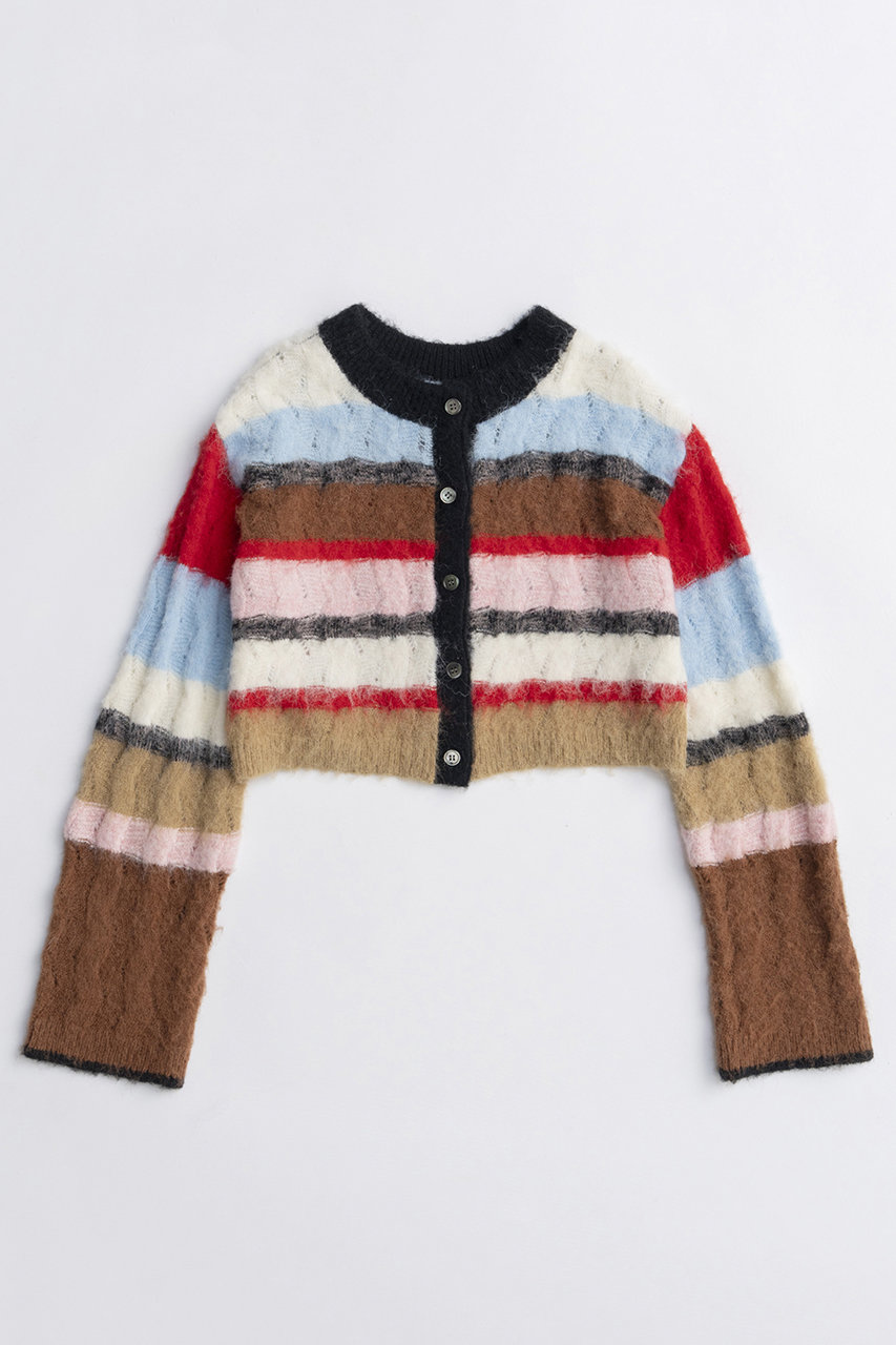 MAISON SPECIAL 2way Neck Multi Border Knit Tops/2WAYネックマルチボーダーニットトップス (RED(レッド), FREE) メゾンスペシャル ELLE SHOP MAISON SPECIAL 2way Neck Multi Border Knit Tops/2WAYネックマルチボーダーニットトップス (RED(レッド), FREE) メゾンスペシャル ELLE SHOP