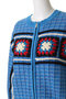 Crochet Motif Zip Knit Cardigan/クロシェモチーフジップニットカーデ メゾンスペシャル/MAISON SPECIAL