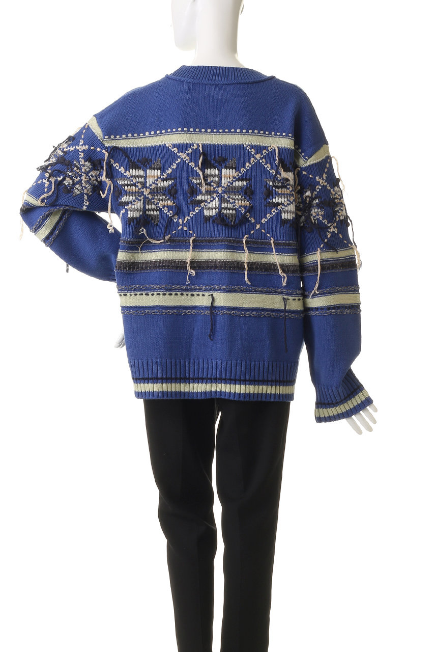 MAISON SPECIAL(メゾンスペシャル)｜Argyle Motif Hand Stitch Knit