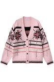 Argyle Motif Hand Stitch Knit Cardigan/アーガイルモチーフハンドステッチニットカーディガン