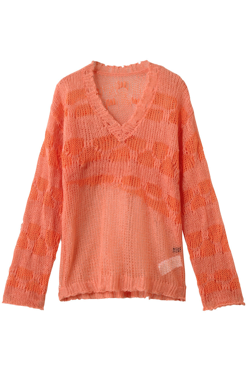 MAISON SPECIAL V-neck Low Gauge Pullover Knit/Vネックローゲージプルオーバーニット (ORG(オレンジ), FREE) メゾンスペシャル ELLE SHOP MAISON SPECIAL V-neck Low Gauge Pullover Knit/Vネックローゲージプルオーバーニット (ORG(オレンジ), FREE) メゾンスペシャル ELLE SHOP