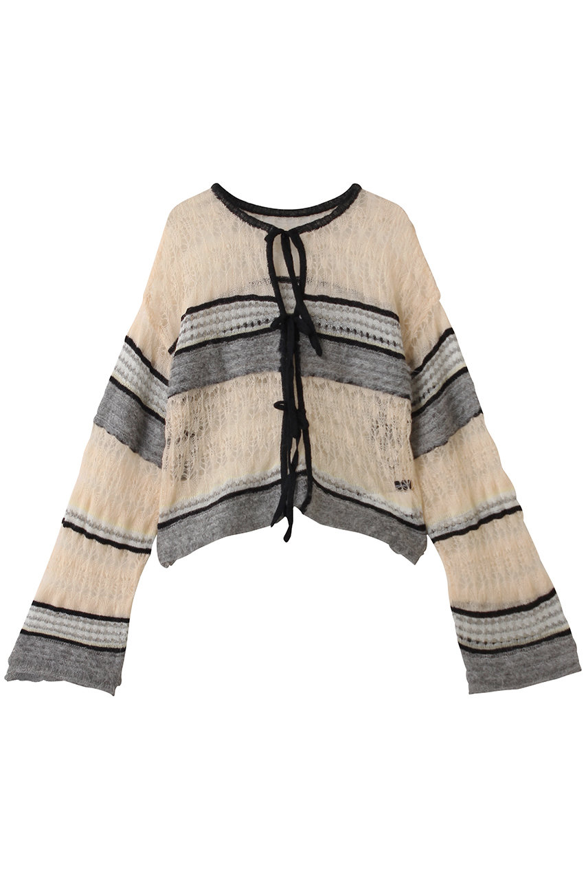 MAISON SPECIAL 2way Ribbon Cardigan/2WAYリボンカーディガン (IVR(アイボリー), FREE) メゾンスペシャル ELLE SHOP MAISON SPECIAL 2way Ribbon Cardigan/2WAYリボンカーディガン (IVR(アイボリー), FREE) メゾンスペシャル ELLE SHOP