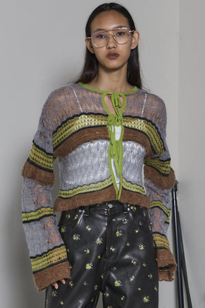 メゾンスペシャル/MAISON SPECIALの2way Ribbon Cardigan/2WAYリボンカーディガン(110300/110303)