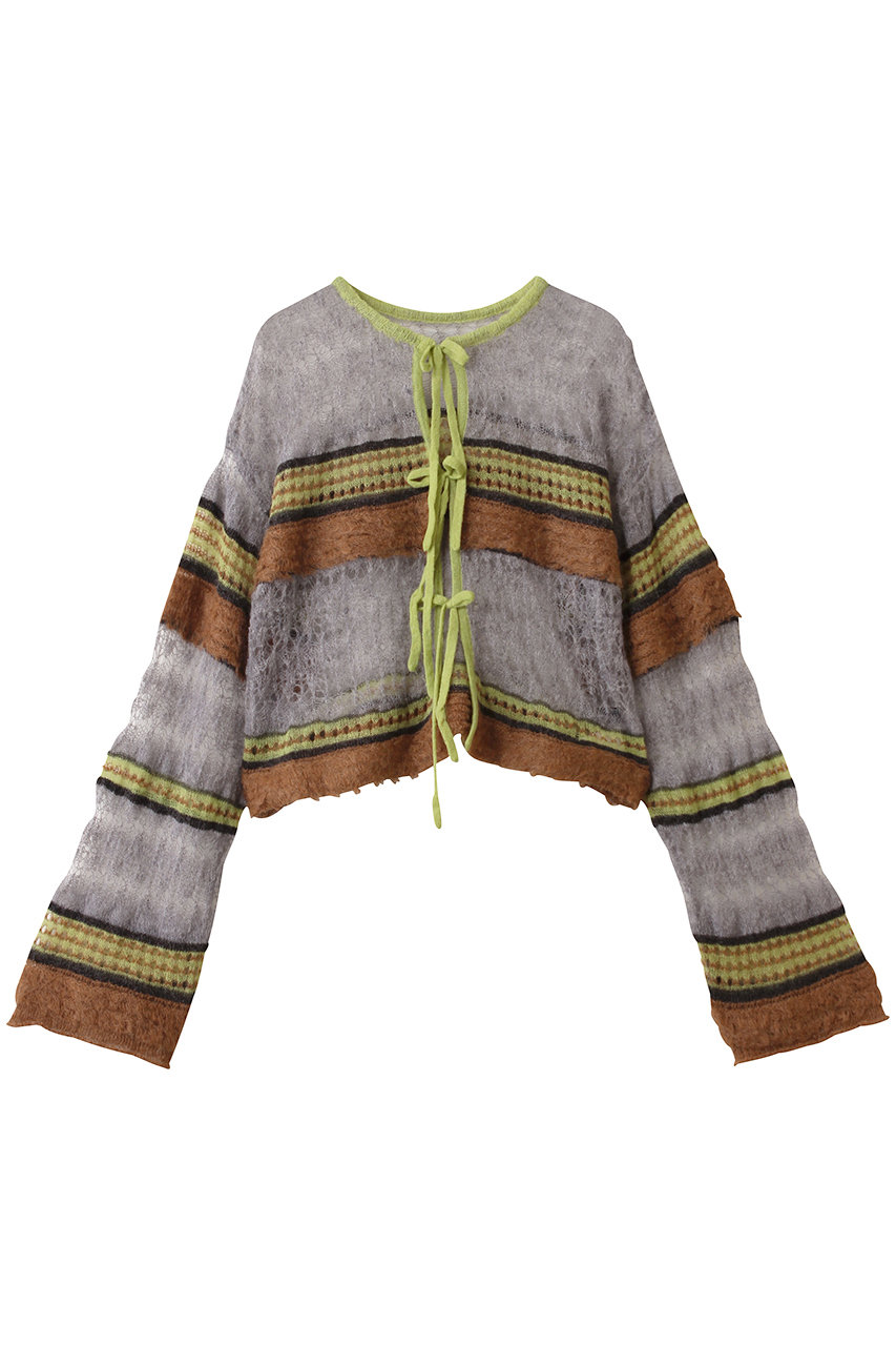 MAISON SPECIAL 2way Ribbon Cardigan/2WAYリボンカーディガン (KHK(カーキ), FREE) メゾンスペシャル ELLE SHOP MAISON SPECIAL 2way Ribbon Cardigan/2WAYリボンカーディガン (KHK(カーキ), FREE) メゾンスペシャル ELLE SHOP