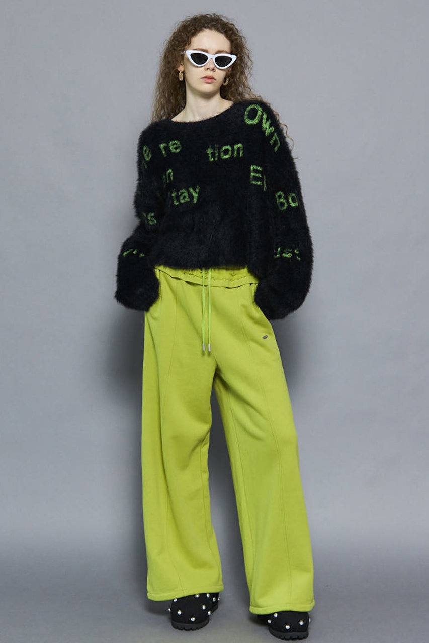 MAISON SPECIAL(メゾンスペシャル)｜Shaggy Logo Knit Tops/シャギー