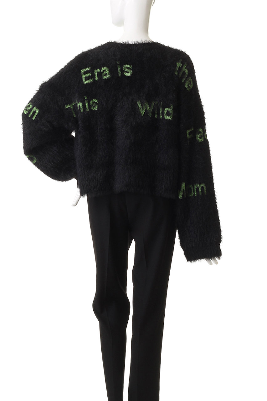 MAISON SPECIAL シャギーロゴニット Shaggy Logo Knit Tops