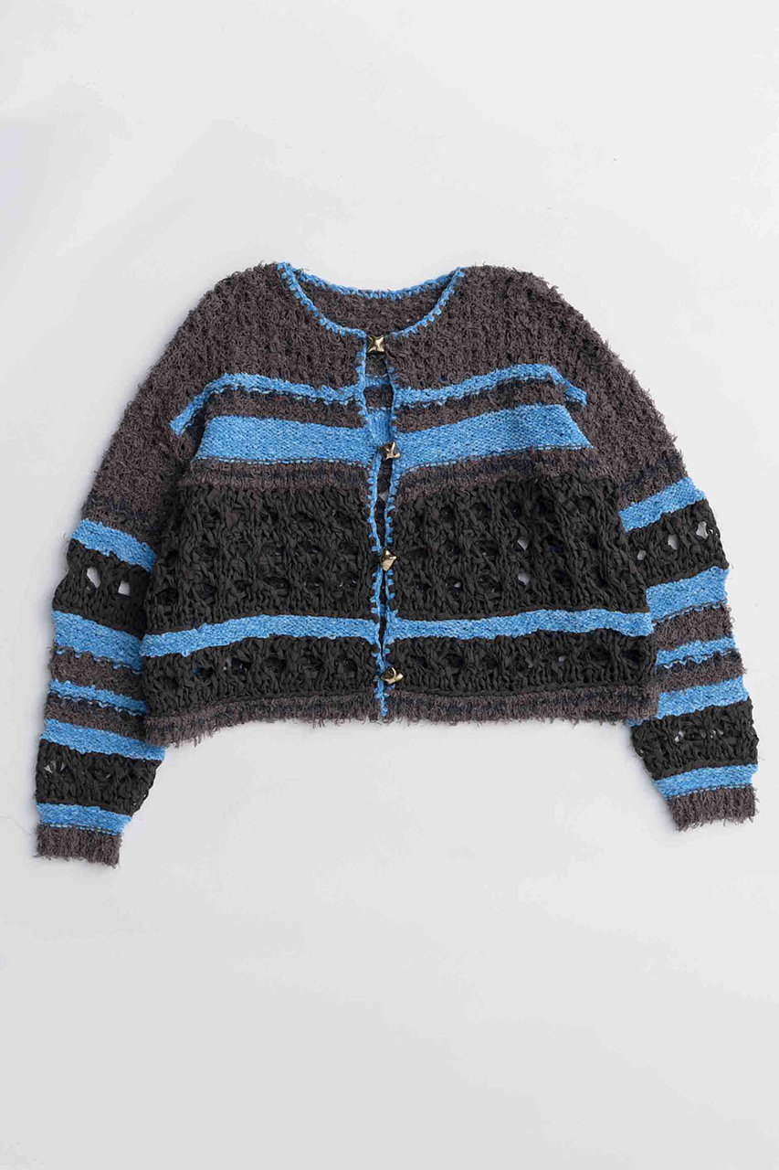 MAISON SPECIAL Hand-knitted Cardigan/ハンドカーディガン (GRY(グレー), FREE) メゾンスペシャル ELLE SHOP MAISON SPECIAL Hand-knitted Cardigan/ハンドカーディガン (GRY(グレー), FREE) メゾンスペシャル ELLE SHOP