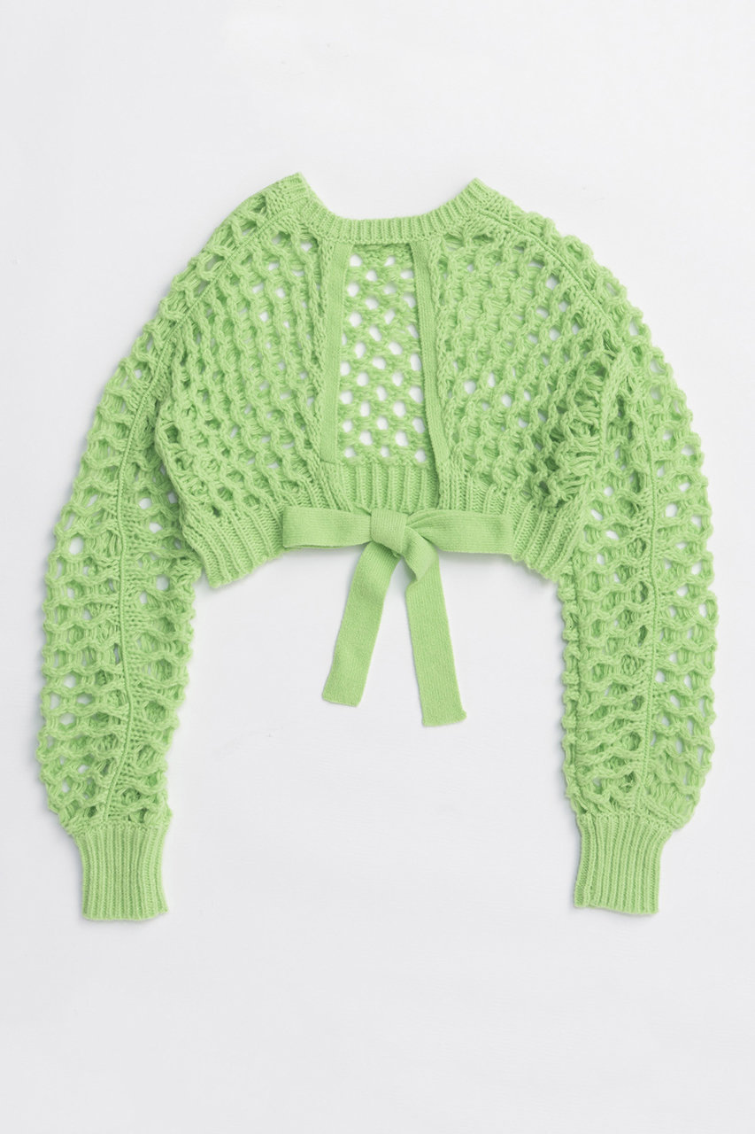 MAISON SPECIAL 2way Mesh Knitted Bolero/2WAYメッシュニットボレロ (GRN(グリーン), FREE) メゾンスペシャル ELLE SHOP MAISON SPECIAL 2way Mesh Knitted Bolero/2WAYメッシュニットボレロ (GRN(グリーン), FREE) メゾンスペシャル ELLE SHOP
